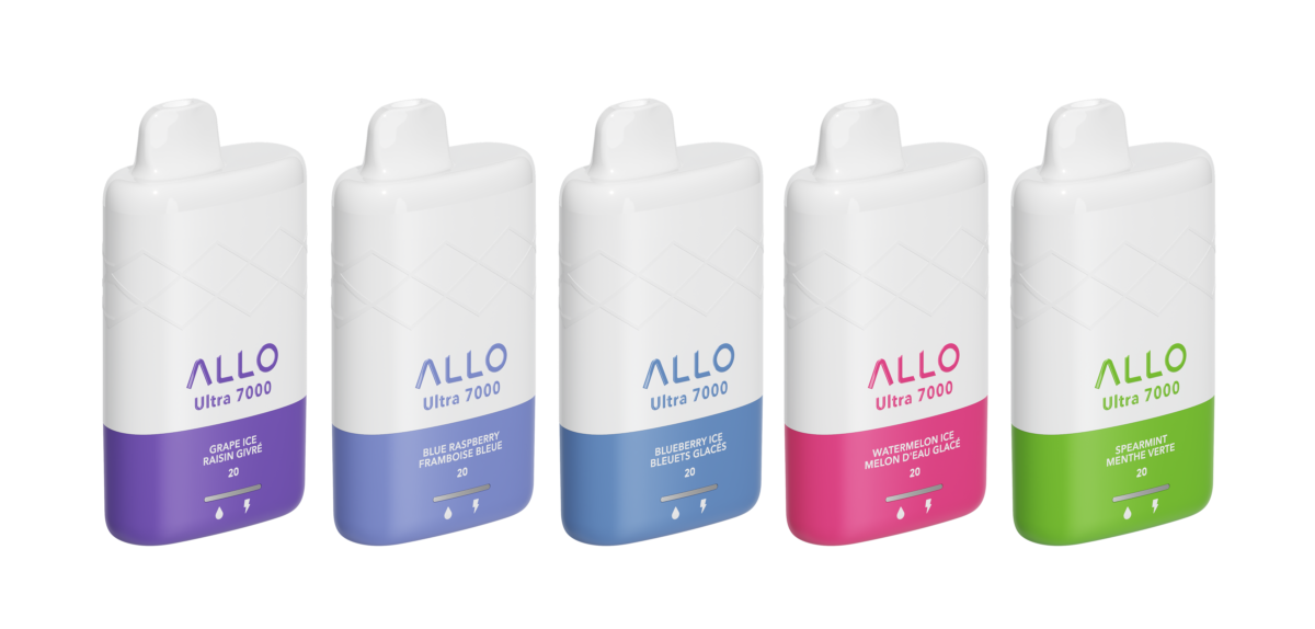 Allo Ultra - 7000 Puffs - Rechargeable Disposable Vape - Banana Ice