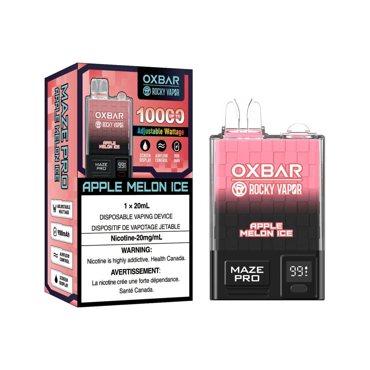 Oxbar Maze Pro - Apple Melon - 10000 Puffs