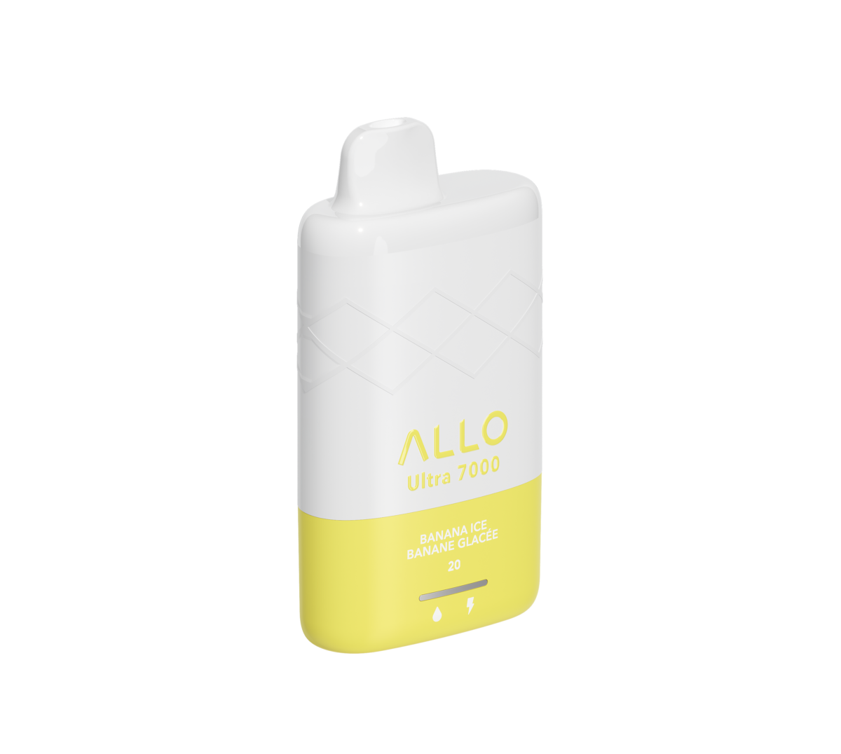 Allo Ultra - 7000 Puffs - Rechargeable Disposable Vape - Banana Ice
