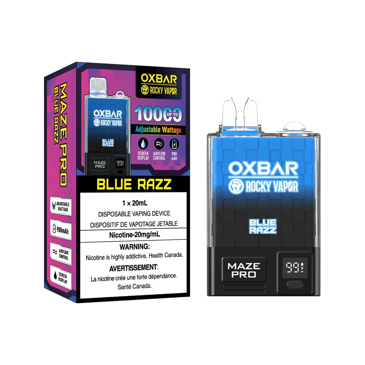 Oxbar Maze Pro - Blue Razz - 10000 Puffs