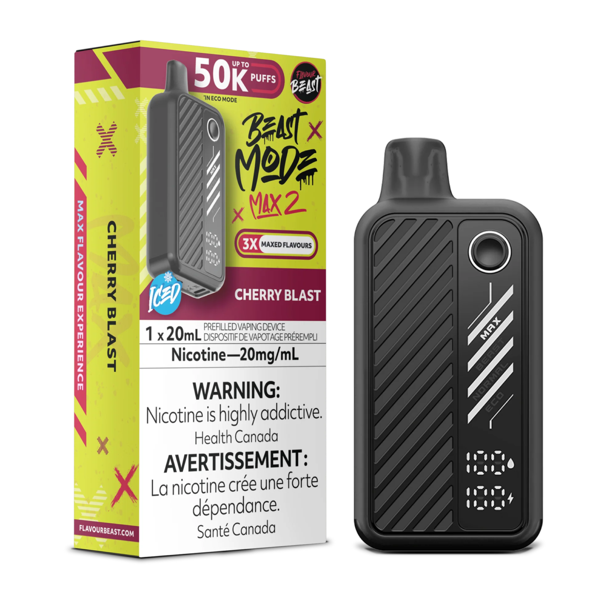 Flavour Beast Beast Mode Max 2 Disposable - Cherry Blast 20mg