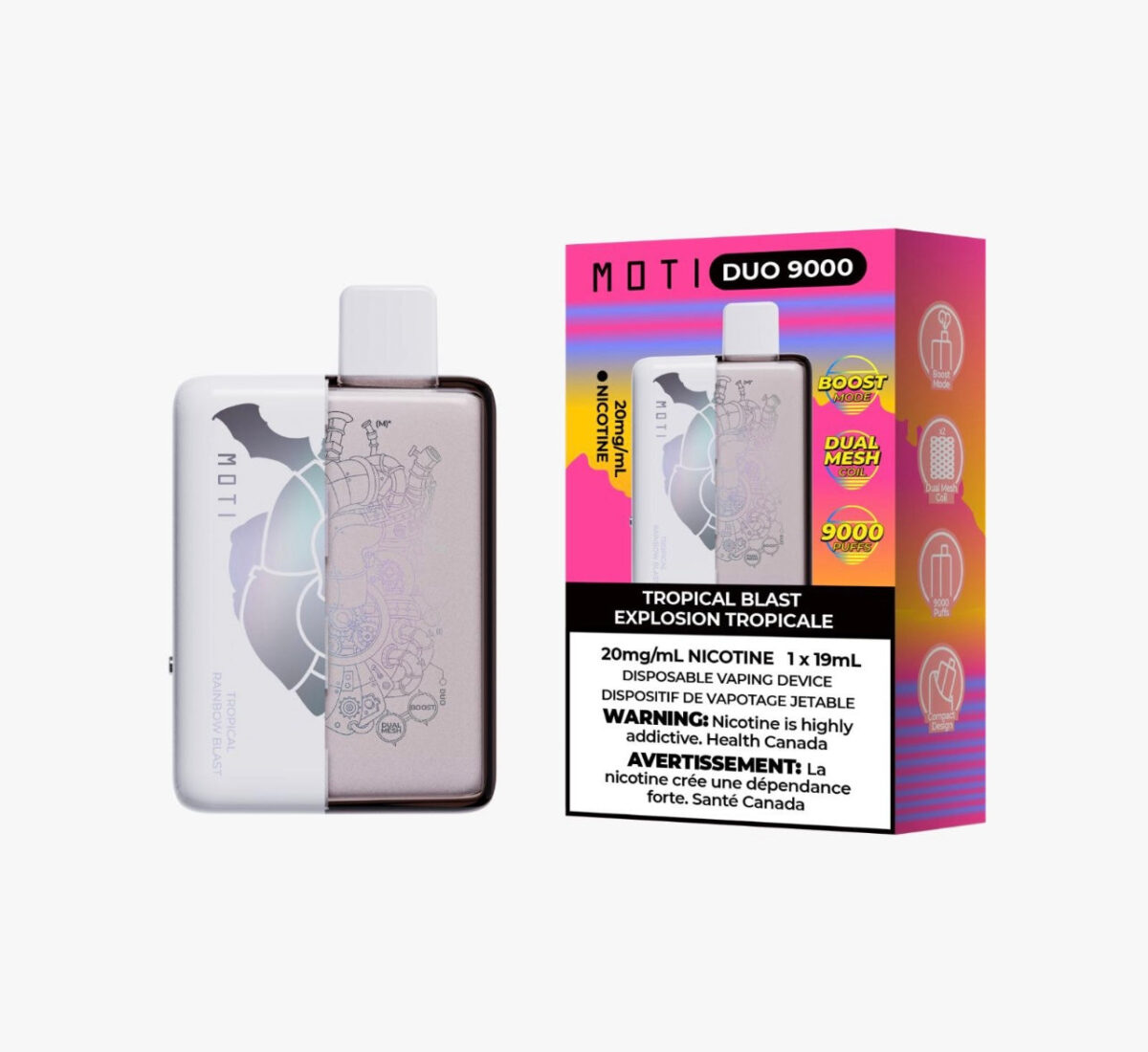 Moti Duo 9000 Puffs Disposable Vape - Tropical Blast