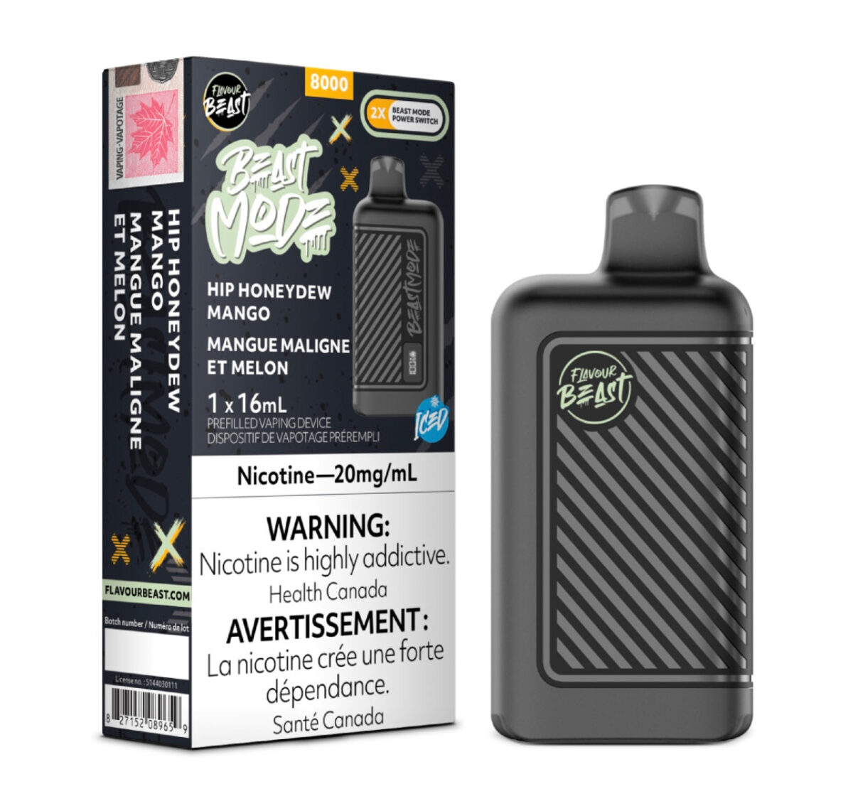 Flavour Beast BEAST MODE 8K - Hip Honeydew Mango Iced