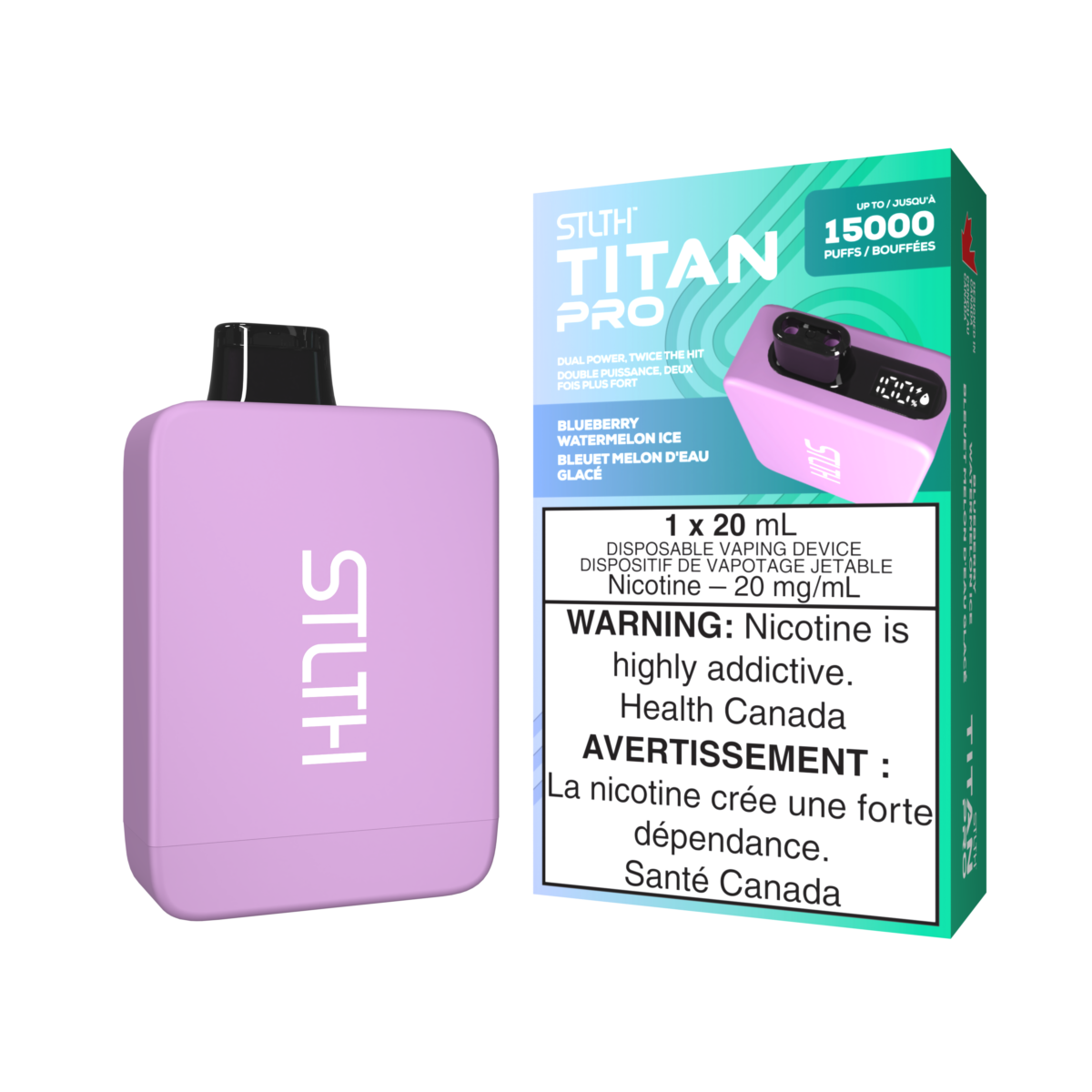 STLTH Titan Pro Disposable - Blueberry Watermelon Ice 20mg