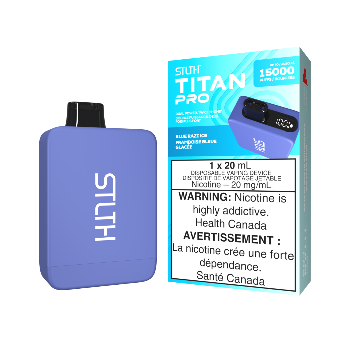 STLTH Titan Pro Disposable - Blue Razz Ice 20mg