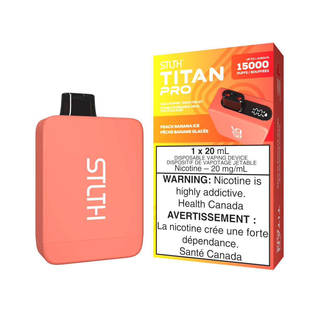 STLTH Titan Pro Disposable - Peach Banana Ice 20mg