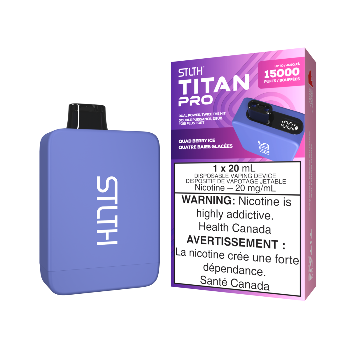 STLTH Titan Pro Disposable - Quad Berry Ice 20mg