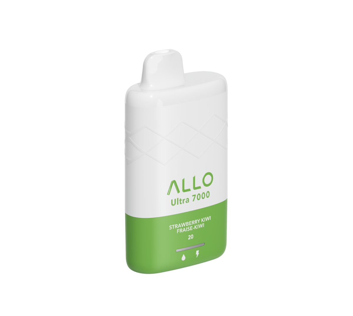 Allo Ultra - 7000 Puffs - Rechargeable Disposable Vape - Strawberry Kiwi
