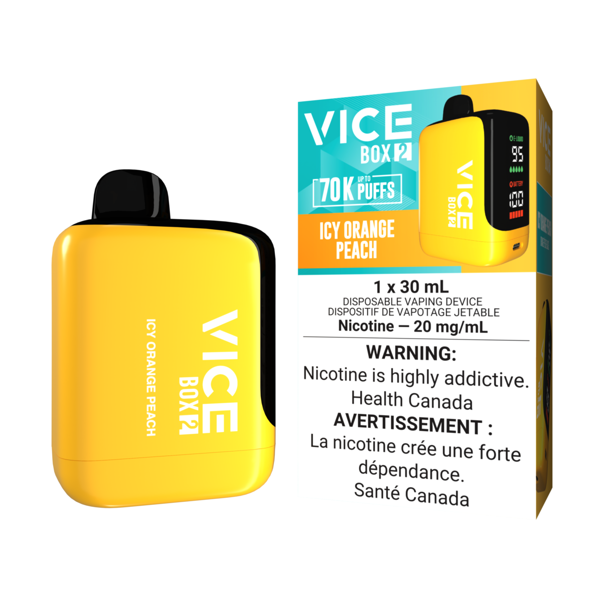 Vice Box 2 Disposable - Icy Orange Peach 20mg