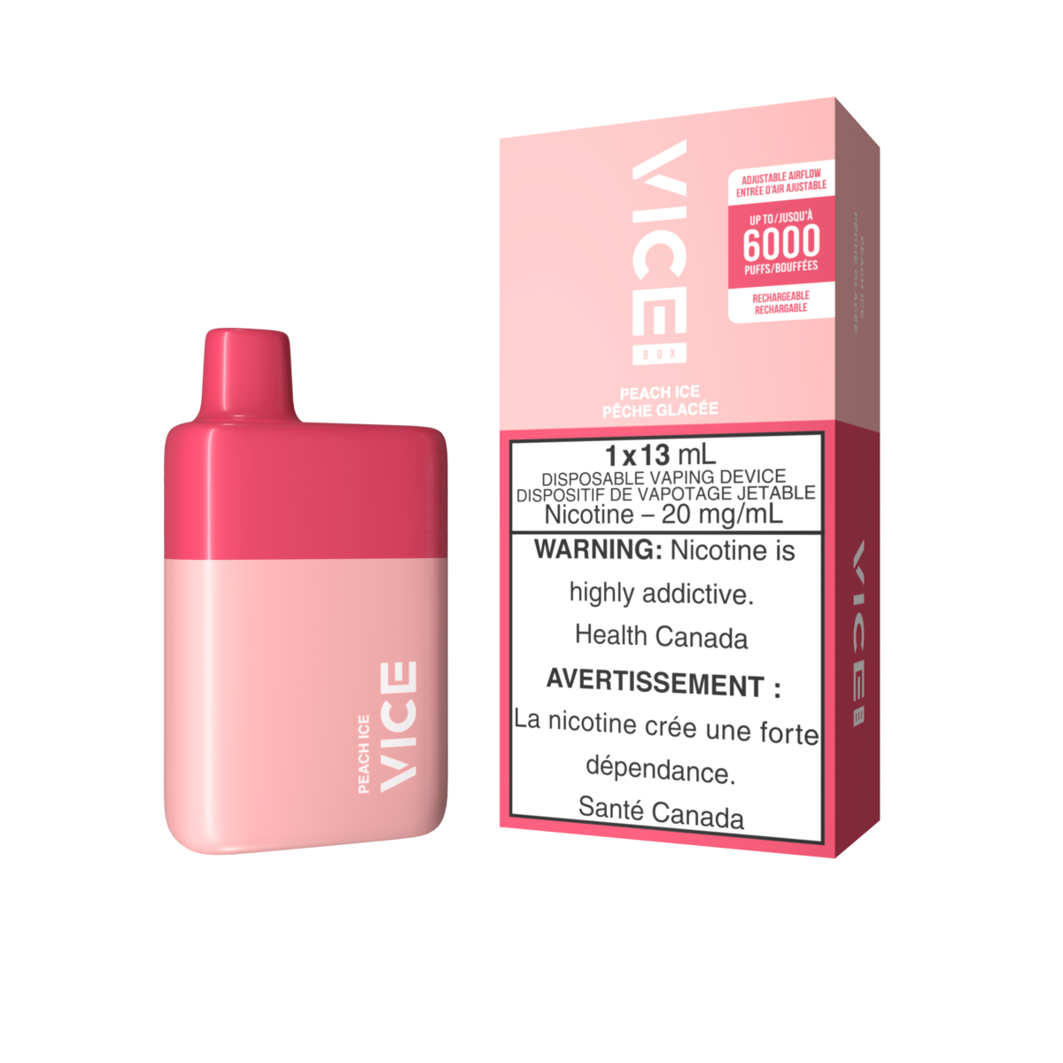 Vice Box Disposable - Peach Ice 20mg