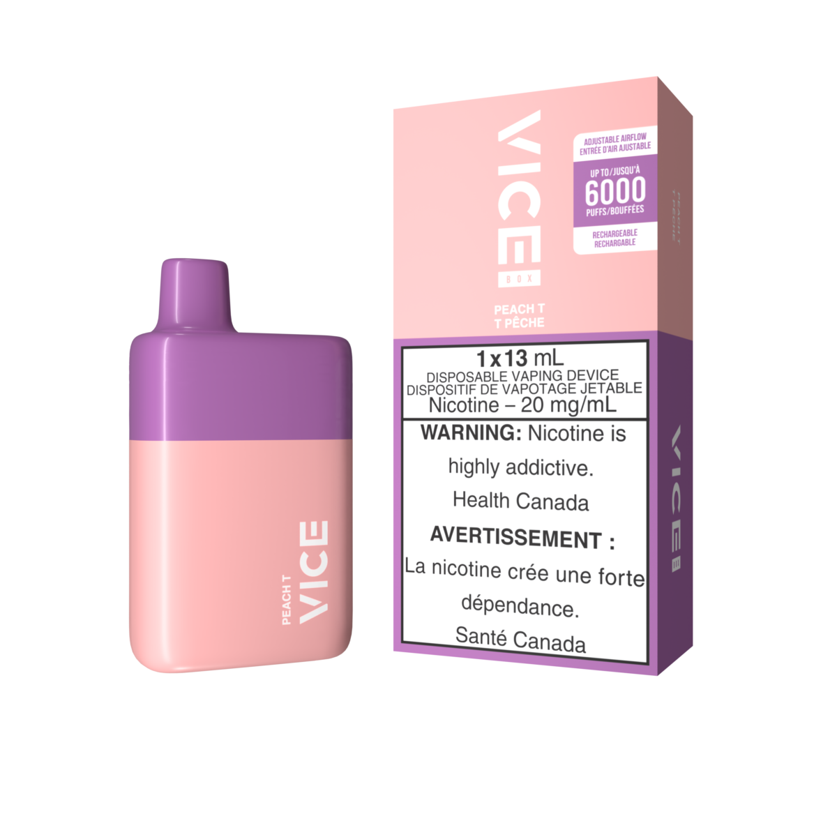 Vice Box Disposable - Peach T 20mg