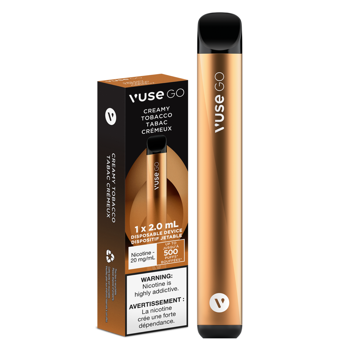 VUSE Disposable Vape - VUSE GO Disposable - Creamy Tobacco