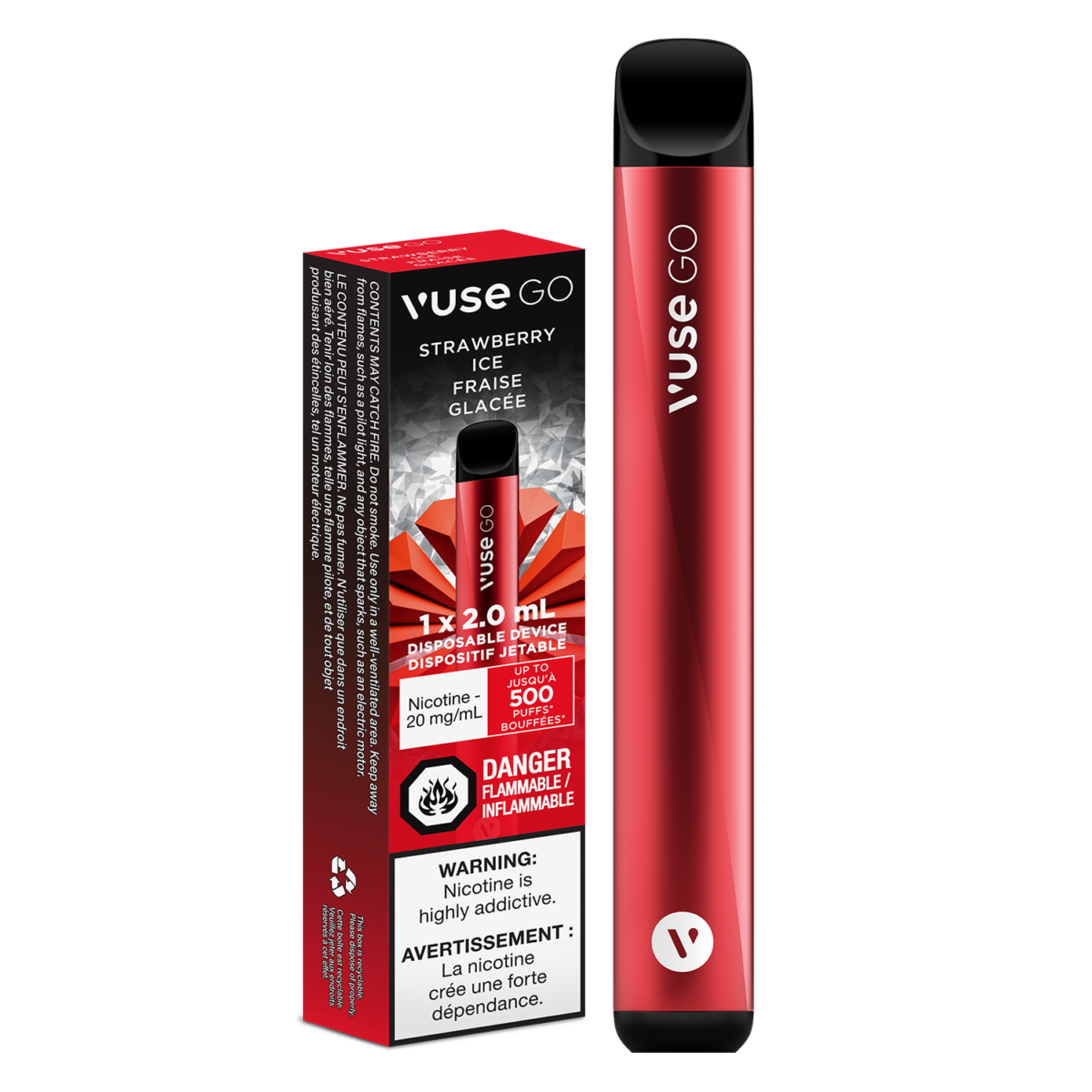 VUSE Disposable Vape - VUSE GO Disposable - Strawberry Ice