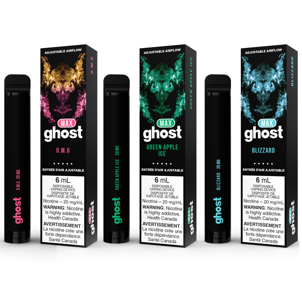 GHOST MAX DISPOSABLE - 2000 Puffs - 20 MG