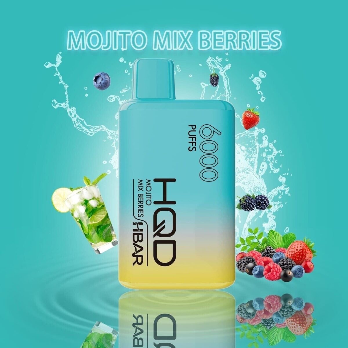 MOJITO MIXED BERRIES - HQD HBAR 6000